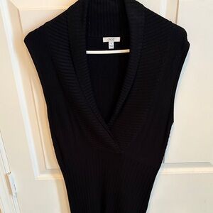 Cache Black Wool Vest